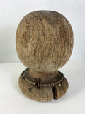 Large Antique Wooden Ball Finials