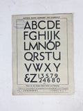 Framed Antique Typography Brochure