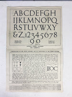 Framed Antique Typography Brochure