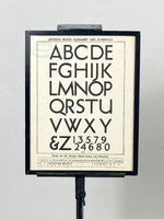 Framed Antique Typography Brochure