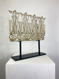 Decorative Architectural Element - Metal Tulips on Stand