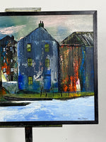 Expressionist Painting, Riverside, Signed John Chapman