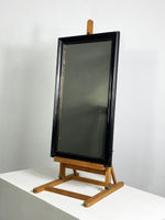 Ebonised Mirror with Foxed Plate
