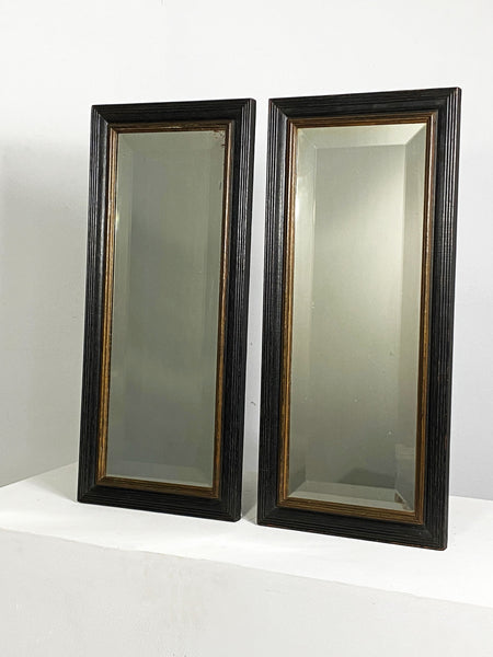 Pair of 19th Century Ebonised Mirrors