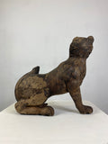 Hand Carved Wooden Panther