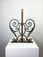 Pair of Vintage Decorative Scroll Lamps