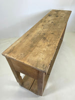 Rustic Antique Pine Console Table