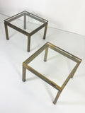 Brass & Glass Occasional Tables