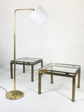 Pair of 1970's Brass Floor Lamps