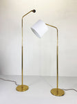 Pair of 1970's Brass Floor Lamps