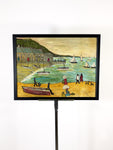 L.S. Lowry Style Beach Painting by Lockyer Alsop