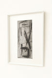 Original Monochrome Mid Century Abstract Artwork