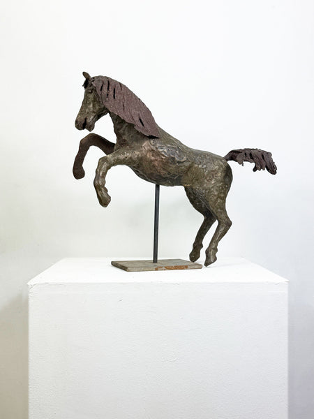 Vintage Large Bronze Horse Sculpture