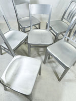 Metal Garden Table & Brushed Aluminium Chairs