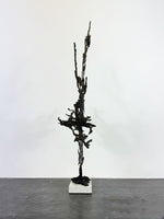 Mid Century Metal Lace Abstract Sculpture