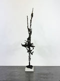 Mid Century Metal Lace Abstract Sculpture