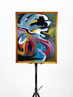 Mid Century Abstract Painting by Pauline Salmon