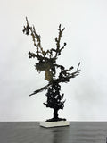 Mid Century Metal Lace Abstract Sculpture