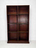 Vintage Mahogany Shop Bookcase with Adjustable Shelves
