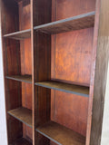 Vintage Mahogany Shop Bookcase with Adjustable Shelves