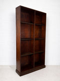 Vintage Mahogany Shop Bookcase with Adjustable Shelves