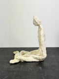 Mid Century Abstract Seated Human Figure Sculpture
