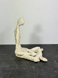 Mid Century Abstract Seated Human Figure Sculpture
