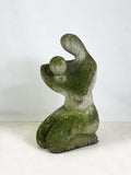 Weathered Abstract Stone Sculpture – Parent & Child Statue