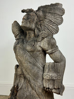 Wooden Cigar Store Indian Advertising Statue / Trade Sign