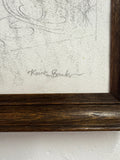 Keith Banks Original Fairground Waltzer Pencil Drawing c.1970s-1980s
