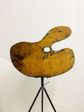 Large Wooden Artist’s Palette With Original Paint