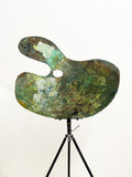 Large Wooden Artist’s Palette With Original Paint