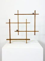 Vintage Mid Century Modern Interlocking Wood Shelf