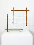 Vintage Mid Century Modern Interlocking Wood Shelf