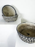 Collection of 6 Mid-Century Swiss Monochrome Planters