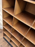 Pair of Vintage Draper’s Shop Pigeon Hole Shelving Units
