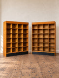 Pair of Vintage Draper’s Shop Pigeon Hole Shelving Units