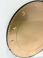 Art Deco Rose Gold Round Mirror