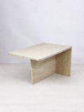 1970's Italian Travertine Tables, Coffee Table or Pair of Side Tables