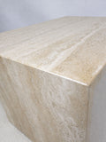 1970's Italian Travertine Tables, Coffee Table or Pair of Side Tables