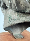 Mid-Century Cold Cast Bronze Bust “Irene” – Signed Dowie, London Studio Sculpture