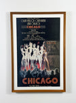 Original 1975 Chicago Broadway Theater Musical Cardstock Poster Window Card