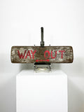 Vintage Hand Painted 'Way Out' Wooden Sign