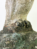 Vintage Weathered Flaking Paint Pelican Garden Statue