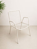 Vintage Italian Rio Armchair by EMU - White Wire Mesh Armchair