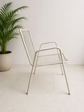 Vintage Italian Rio Armchair by EMU - White Wire Mesh Armchair