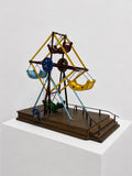 Vintage Scratch Built Table Top Ferris Wheel Fairground Model