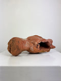 Vintage Terracotta Horse’s Head – Mounted Sculptural Study on Metal Stand