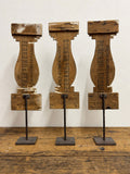 Vintage French Wooden Baluster Decorative Theatre Props - Set of Four
