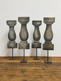 Vintage French Wooden Baluster Decorative Theatre Props - Set of Four